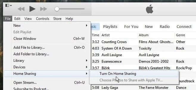 使用 iTunes 家庭共享將音樂從桌面傳輸到 iPhone