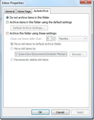 Outlook 2010: E-Mail-Nachrichten automatisch archivieren