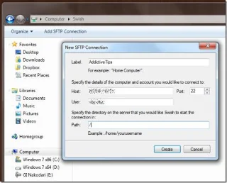 在 Windows 資源管理器中透過 SSH/SFTP 來對應網路位置
