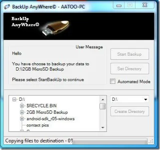 Программа для автоматического резервного копирования на USB-накопитель [Windows]