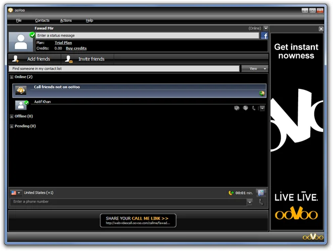 OoVoo: Aplicación multiplataforma para chat de texto, voz y vídeo gratuito