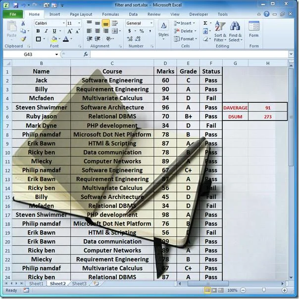 Hintergrundbild in Excel 2010 einfügen