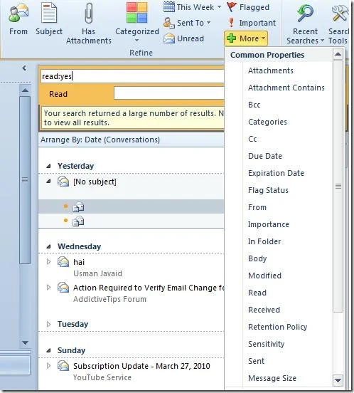 Outlook 2010: Vollständige Anleitung zur Sofortsuche