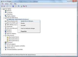 Cómo actualizar los controladores de dispositivos en Windows 7