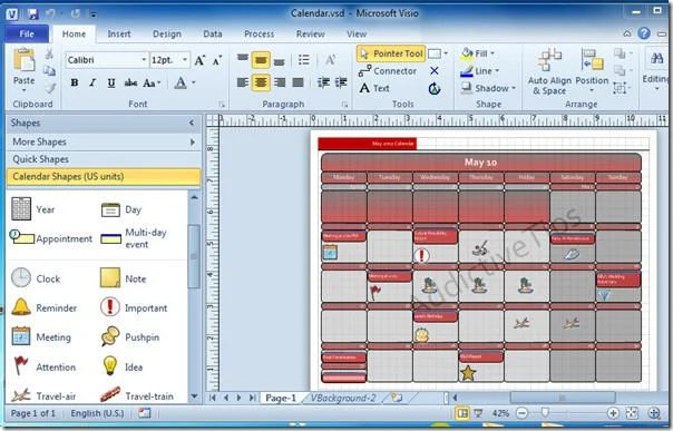 Visio-Zeichnung in Word 2010-Dokument einbetten