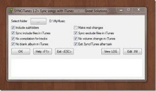 Sincronizza automaticamente i brani nella cartella Musica con iTunes