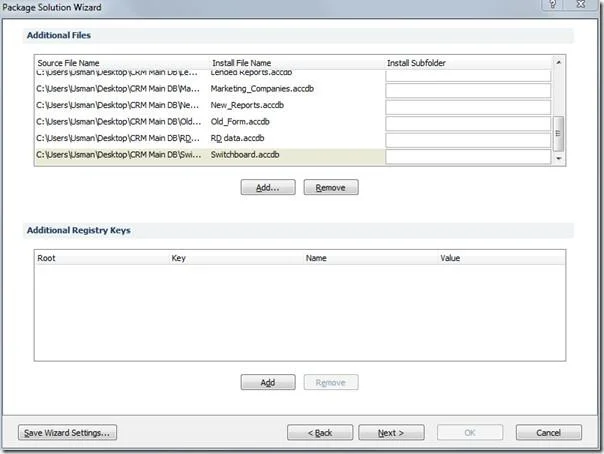 Access 2010: Assistent für Windows Installer-Paketlösungen