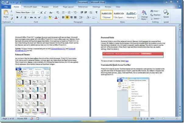 Word 2010-Lesezeichen