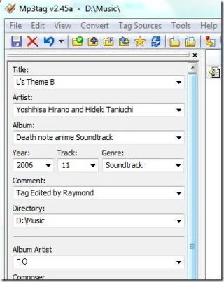 Gestione semplice dei tag audio MP3 con Mp3tag