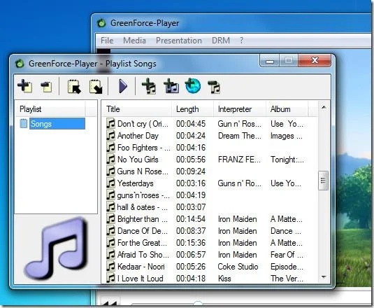 GreenForce Playerはメディアファイルのパスワード保護を可能にします