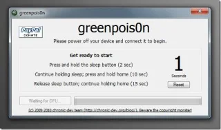 Загрузите джейлбрейк Greenpoison iOS 4.1 для iPhone 4 / 3GS