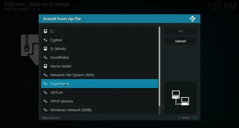 Как установить репозиторий SuperRepo на Kodi