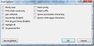 Office Word 2010-Suche: Navigationsbereich