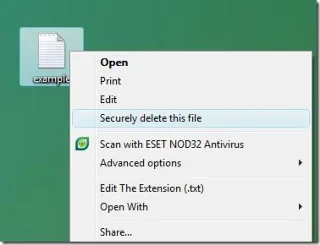 Elimina definitivamente i file di Windows con RightDelete