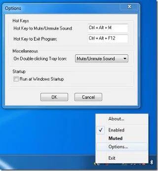 鎖定時自動靜音揚聲器 [Windows]