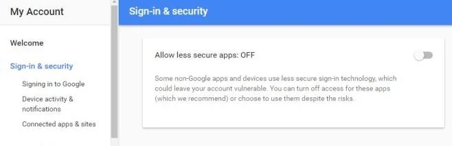 Cómo solucionar el bloqueo de inicio de sesión en Outlook por parte de Gmail