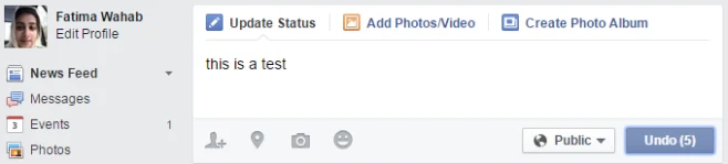 Ottieni cinque secondi per ritirare un post imbarazzante su Facebook