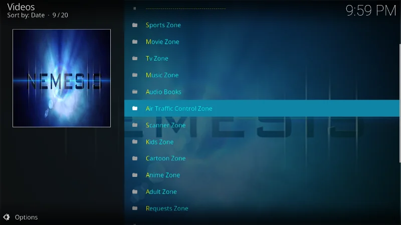 Componente aggiuntivo Nemesis Kodi: come installare Nemesis su Kodi