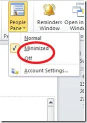 Was ist der Personenbereich in Outlook 2010 und wie kann man ihn deaktivieren?