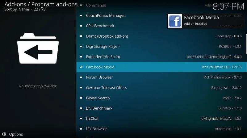 Дополнение Facebook для Kodi: как просматривать Facebook на Kodi