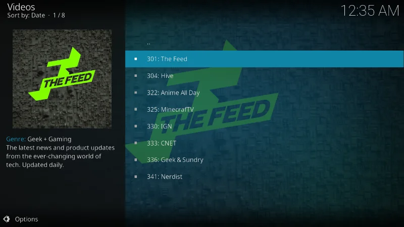 Pluto.tv-Add-on für Kodi: Installation und geführte Tour