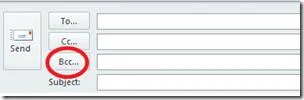 Outlook 2010: Option „Blind Carbon Copy (BCC)“ aktivieren