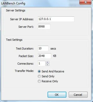 LAN Bench – Utilidad de referencia de LAN