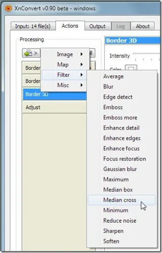 XnConvert – Applica effetti e converti formati di file immagine