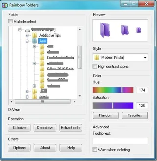 使用彩虹資料夾更改 Windows 7 資料夾顏色