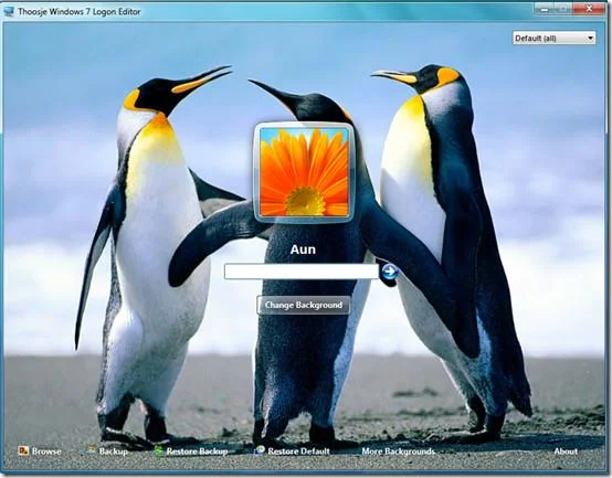 Windows 7 登入編輯器