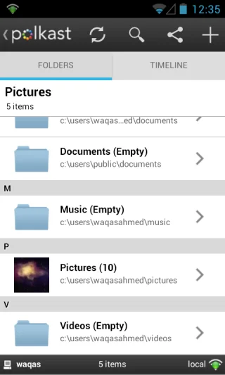Polkast es una nube personal para acceder remotamente a archivos de escritorio desde iOS, Android y Kindle.