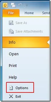 Starten Sie Outlook 2010 mit dem IMAP-Posteingangsordner