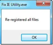 Reparar y reparar Internet Explorer 8 con Fix IE Utility