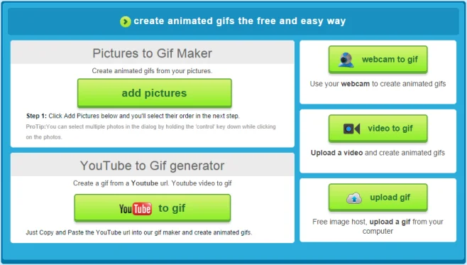 4 herramientas gratuitas para crear GIF animados de alta calidad