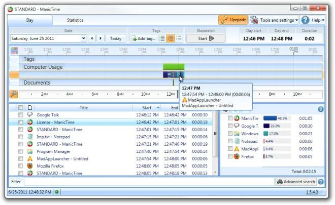 Controle sus horas de trabajo y el uso de la computadora con ManicTime