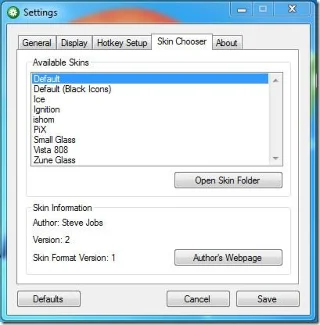 Indicador de control de volumen en pantalla para Windows