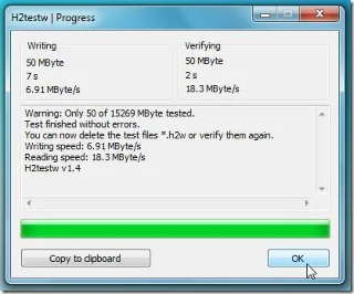 H2testw：測試儲存容量的必備工具