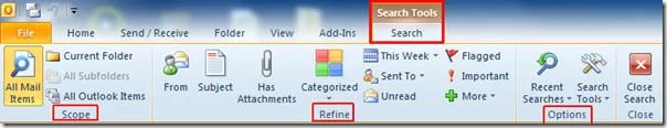 Outlook 2010: Vollständige Anleitung zur Sofortsuche