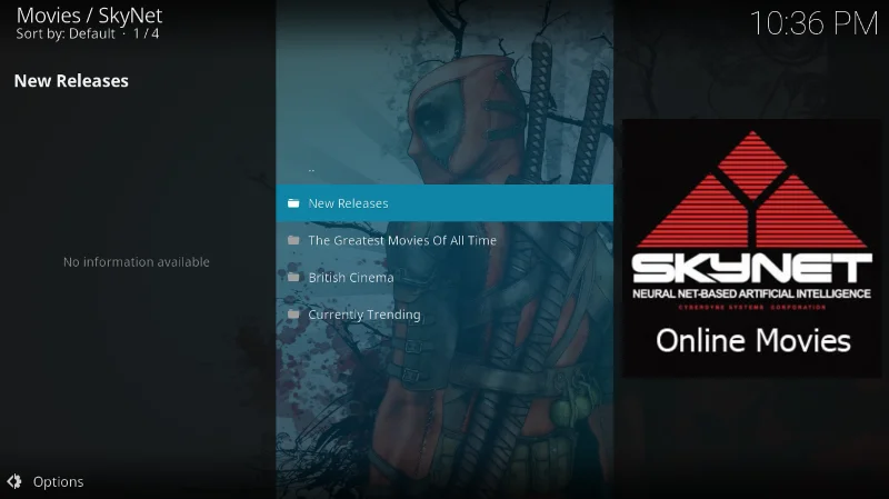 Дополнение SkyNet для Kodi — как установить SkyNet на Kodi