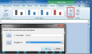 Sposta il grafico come oggetto in qualsiasi foglio di lavoro [Excel 2010]
