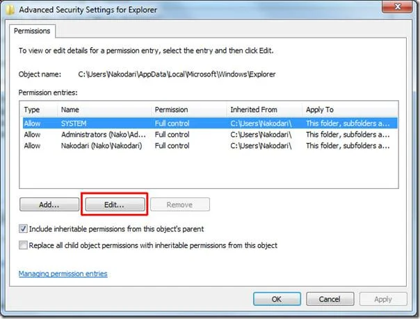 Detener o evitar que Windows 7 elimine la caché de miniaturas