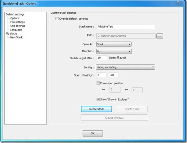 StandaloneStack 在 Windows 7 工作列中新增類似 Mac 的 Dock