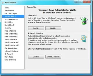Cómo ajustar Windows 7 con XdN Tweaker