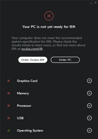 お使いのコンピューターがOculus Riftと互換性があるか確認する