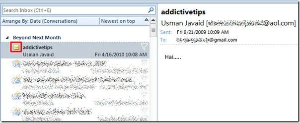 Outlook 2010: Elemente als gelesen markieren, wenn sie im Lesebereich angezeigt werden