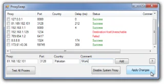 Come passare rapidamente da un server proxy allaltro utilizzando ProxySwap