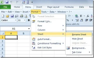 Klassisches Menü in Office 2010 hinzufügen