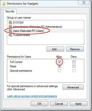 從 Windows 7 桌面右鍵點選上下文功能表中刪除“小工具”