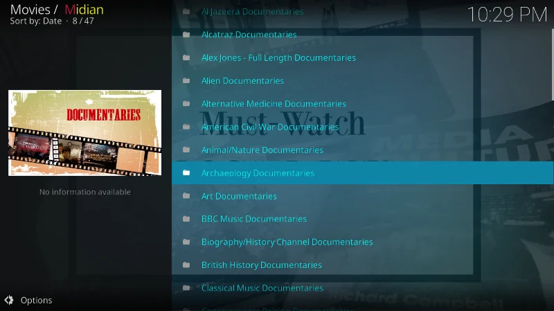 Дополнение Midian для Kodi: как установить и обзор