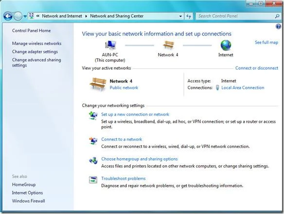 Centro de redes y recursos compartidos de Windows 7: ¿Qué hay de nuevo?